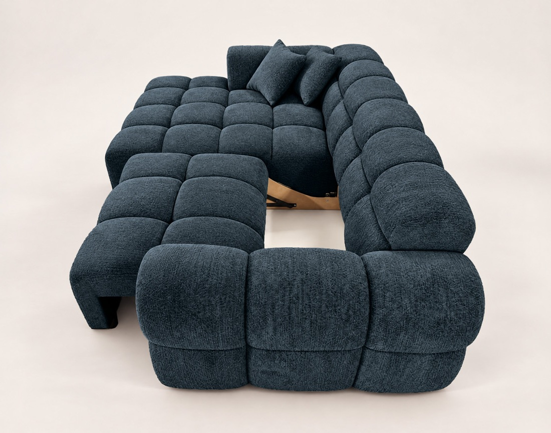 Canapé MINI RAY d'angle gauche 4 places convertible | Best Mobilier