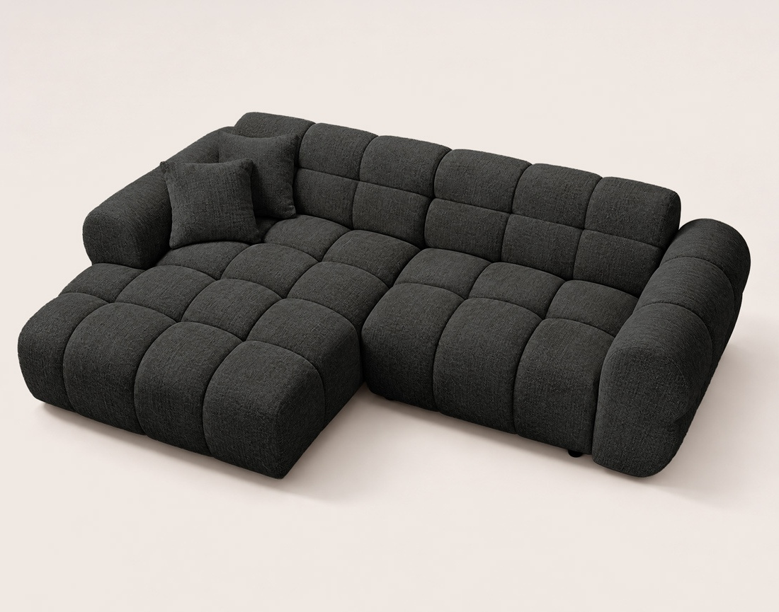 Canapé MINI RAY d'angle gauche 4 places convertible | Best Mobilier