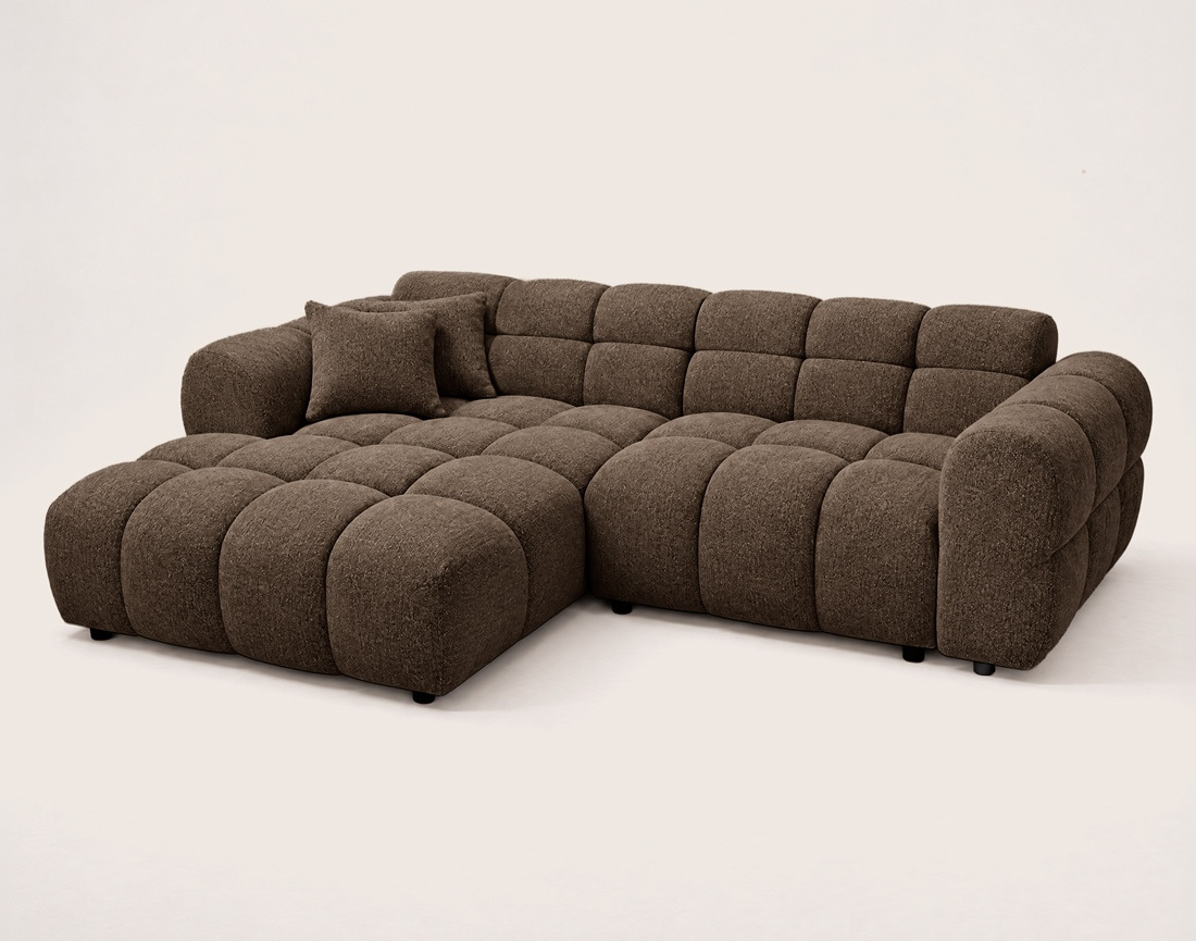 Canapé MINI RAY d'angle gauche 4 places convertible | Best Mobilier