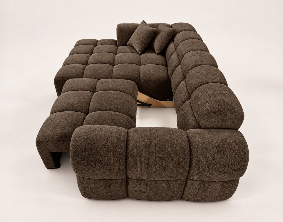 Canapé MINI RAY d'angle gauche 4 places convertible | Best Mobilier