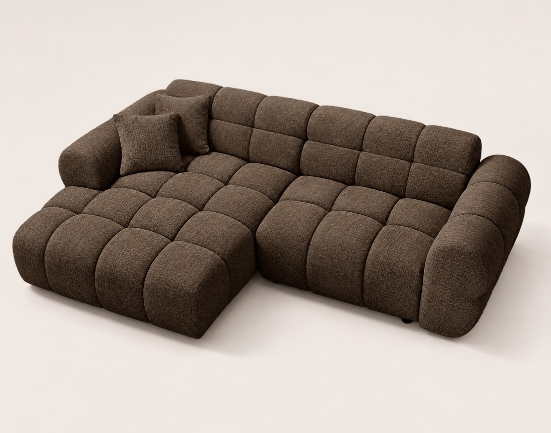 Canapé MINI RAY d'angle gauche 4 places convertible | Best Mobilier