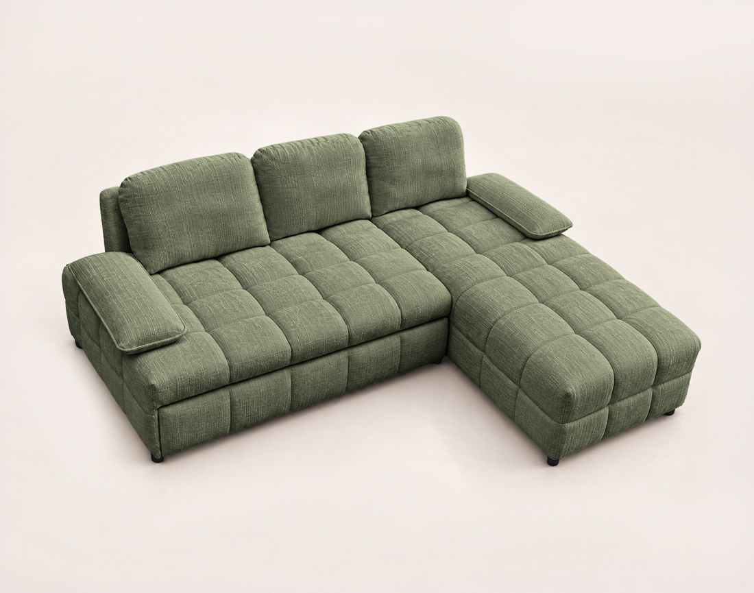 Canapé ROSE d'angle droit 5 places | Best Mobilier