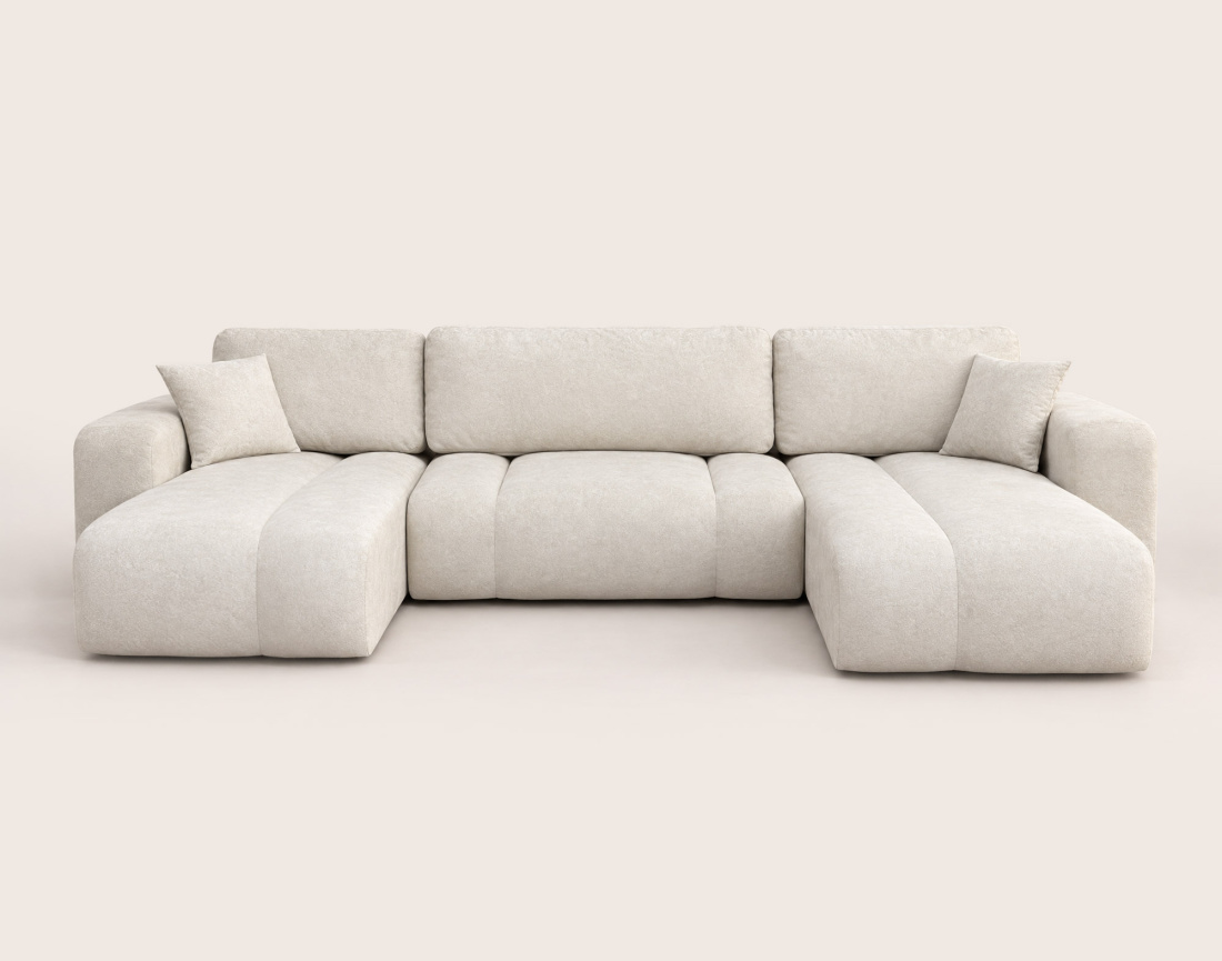 Canapé MANON d'angle 7 places convertible | Best Mobilier