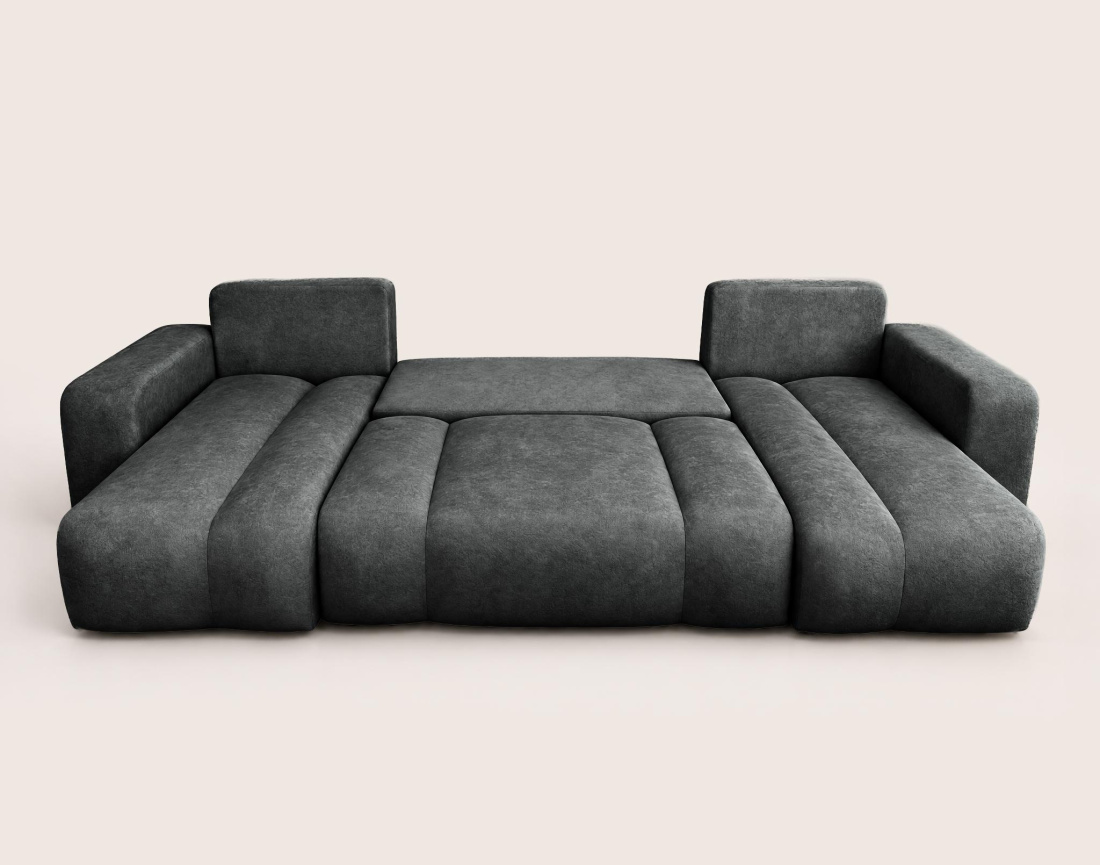 Canapé MANON d'angle 7 places convertible | Best Mobilier