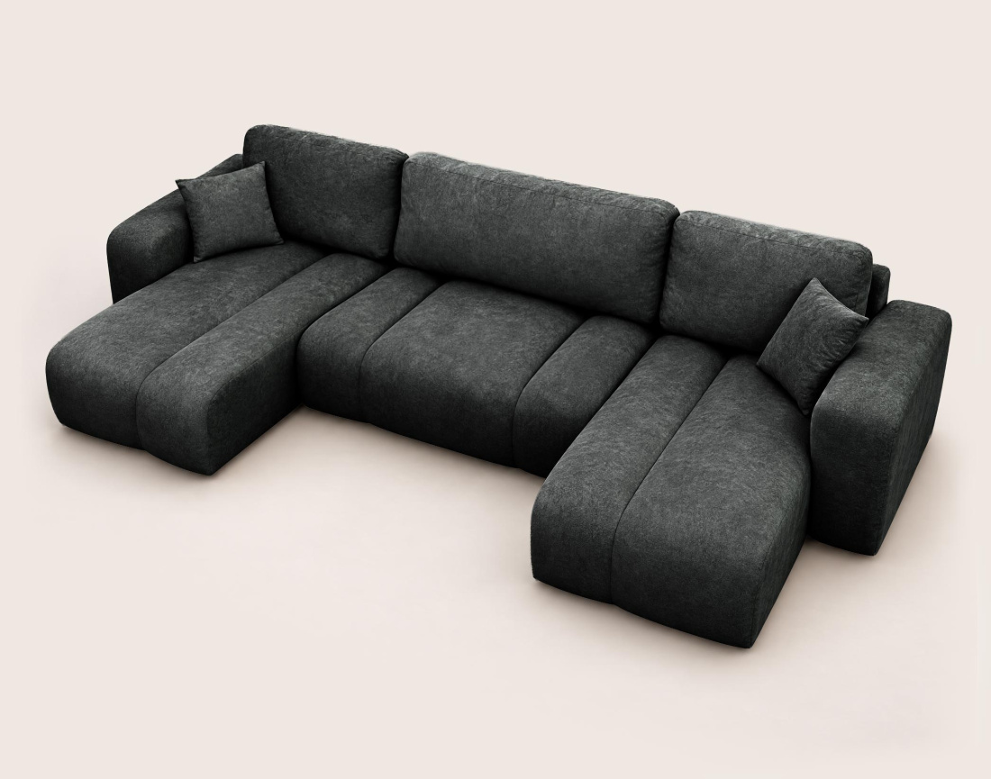 Canapé MANON d'angle 7 places convertible | Best Mobilier