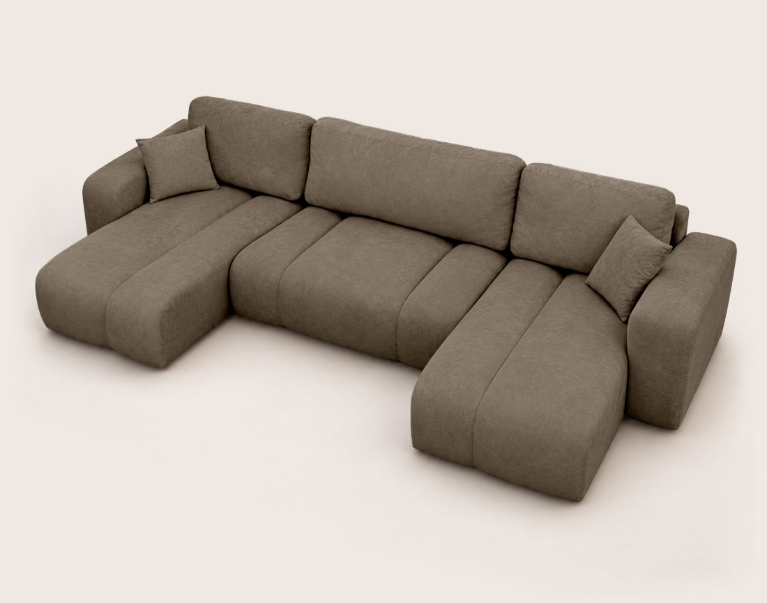 Canapé MANON d'angle 7 places convertible | Best Mobilier