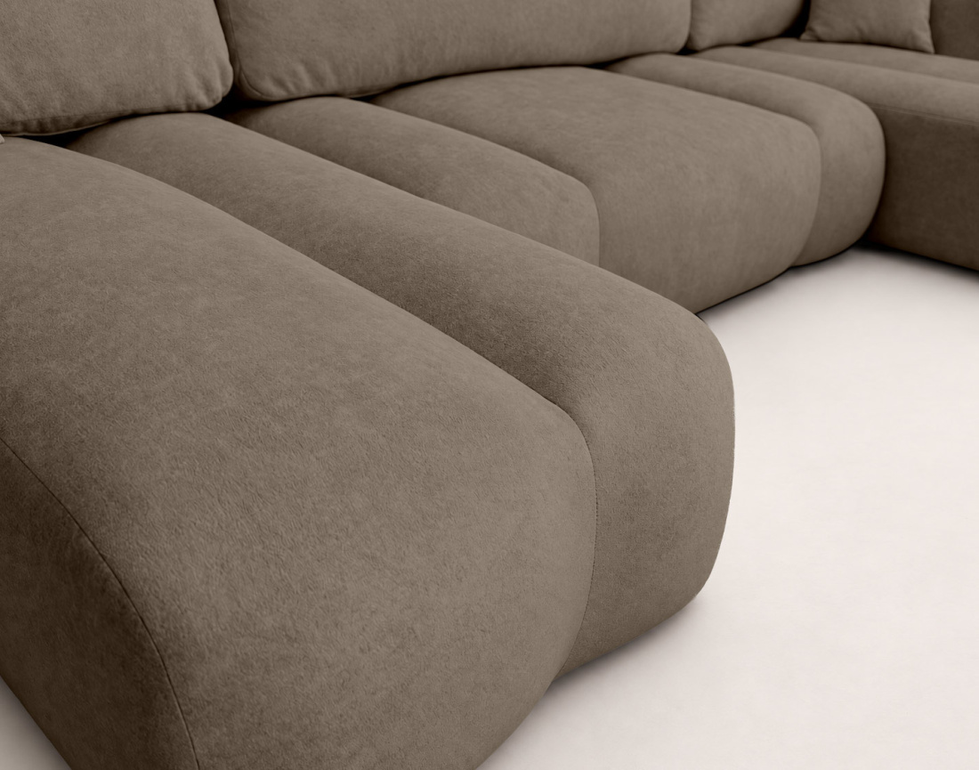 Canapé MANON d'angle 7 places convertible | Best Mobilier