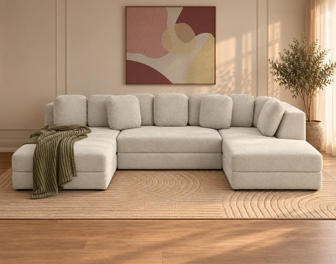Canapé AARON panoramique 7 places | Best Mobilier