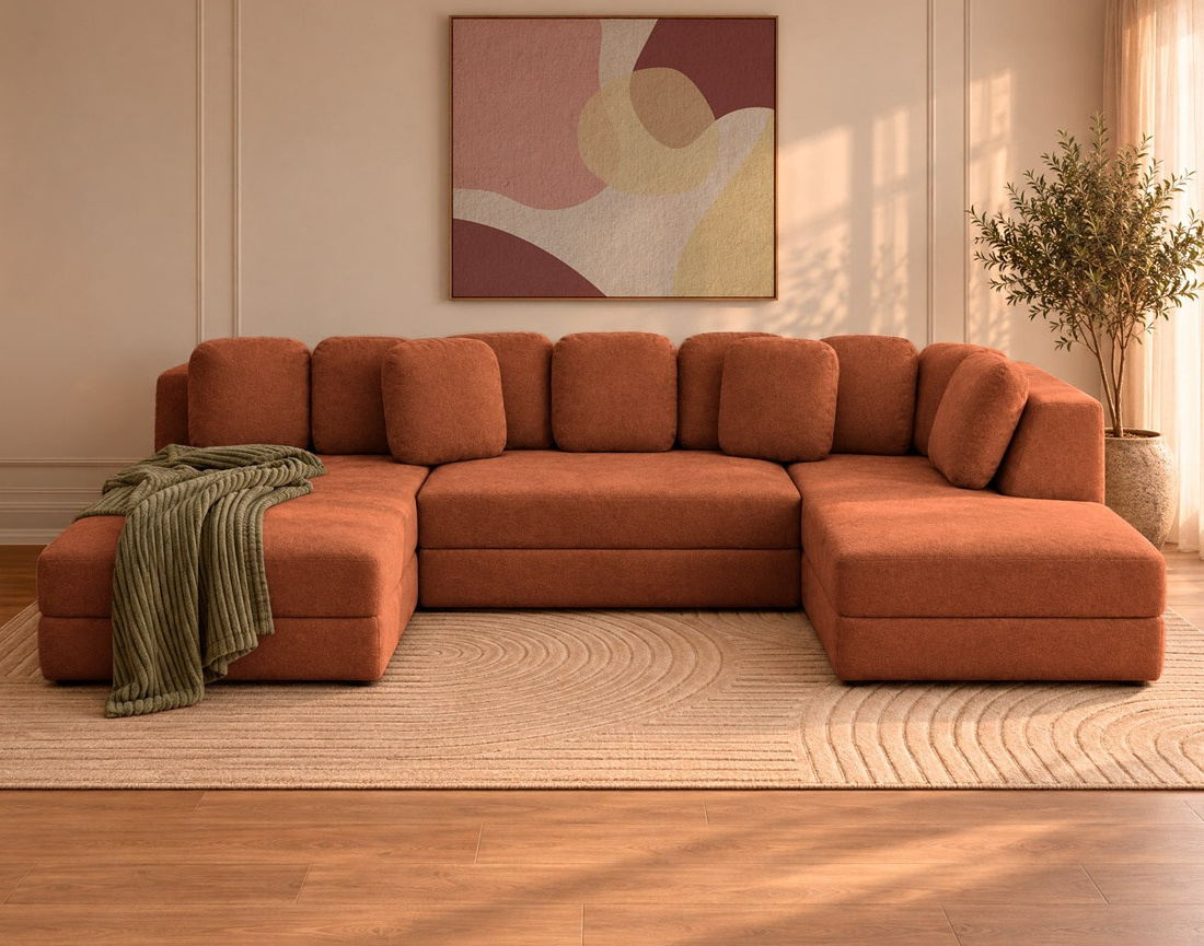 Canapé AARON panoramique 7 places | Best Mobilier