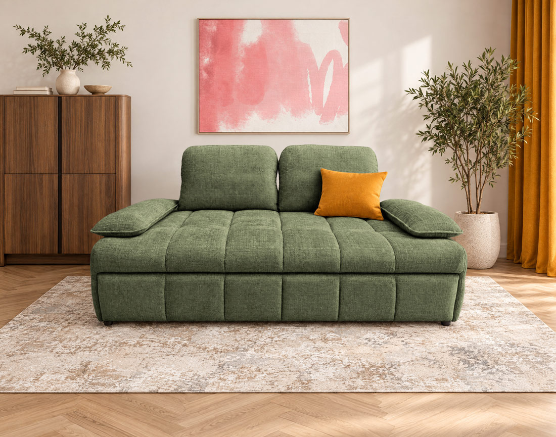 Canapé ROSE droit 3 places convertible | Best Mobilier