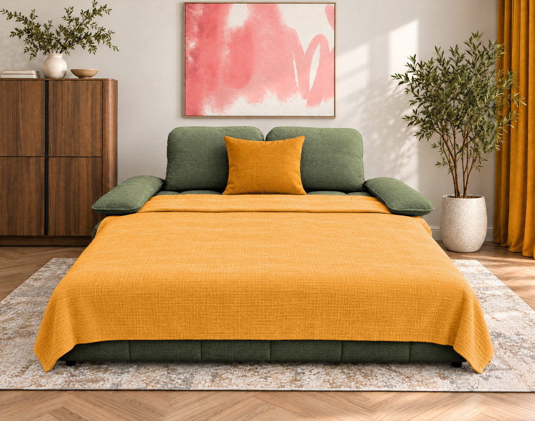 Canapé ROSE droit 3 places convertible | Best Mobilier