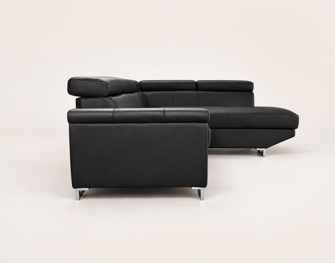 Canapé BAOJI d'angle droit 5 places cuir | Best Mobilier
