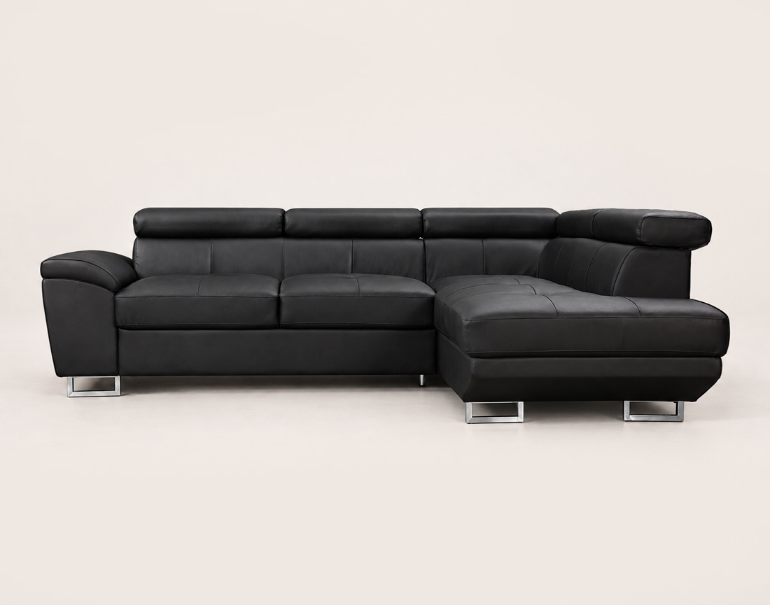 Canapé BAOJI d'angle droit 5 places cuir | Best Mobilier