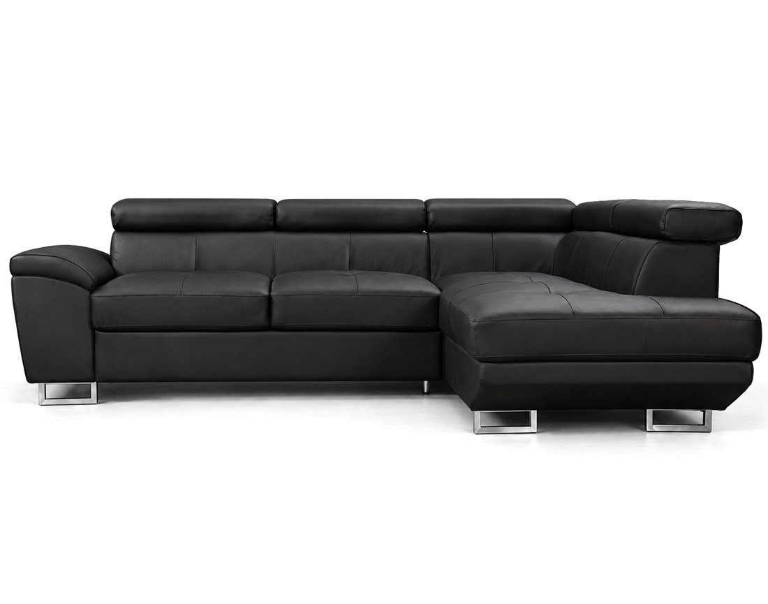 Canapé BAOJI d'angle droit 5 places cuir | Best Mobilier