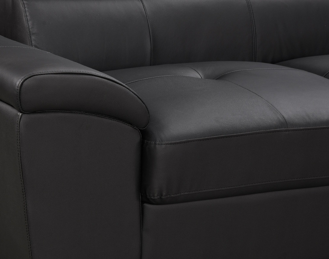 Canapé BAOJI d'angle droit 5 places cuir | Best Mobilier