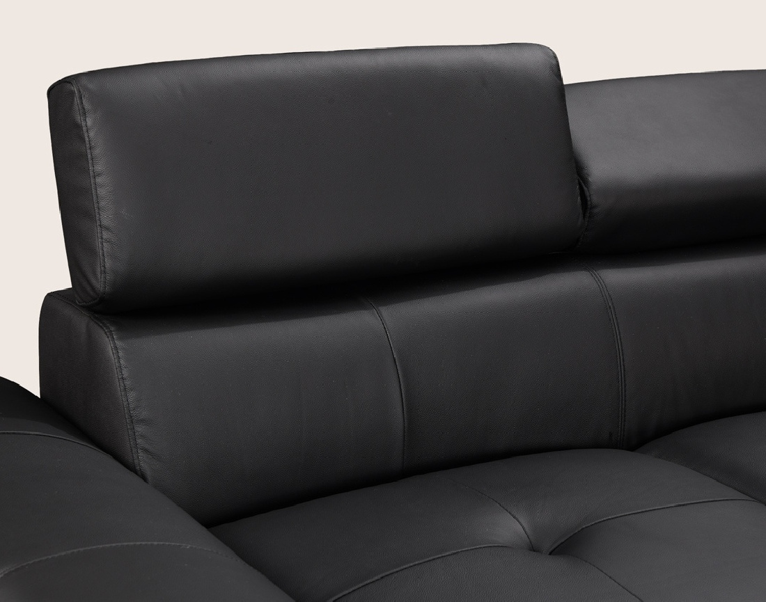 Canapé BAOJI d'angle droit 5 places cuir | Best Mobilier