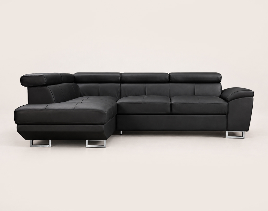 Canapé BAOJI d'angle gauche 5 places cuir | Best Mobilier