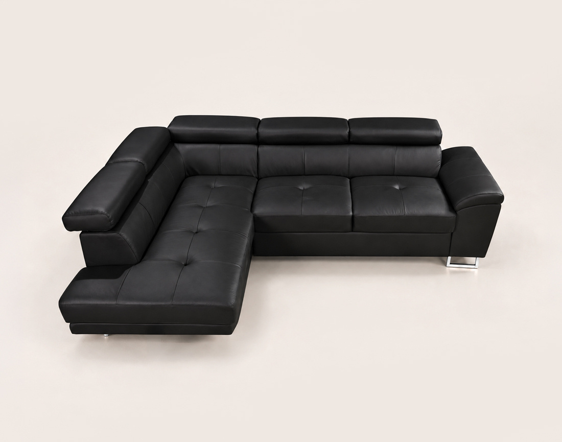 Canapé BAOJI d'angle gauche 5 places cuir | Best Mobilier