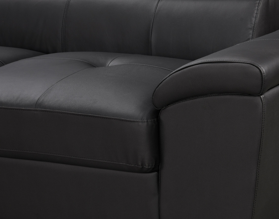 Canapé BAOJI d'angle gauche 5 places cuir | Best Mobilier