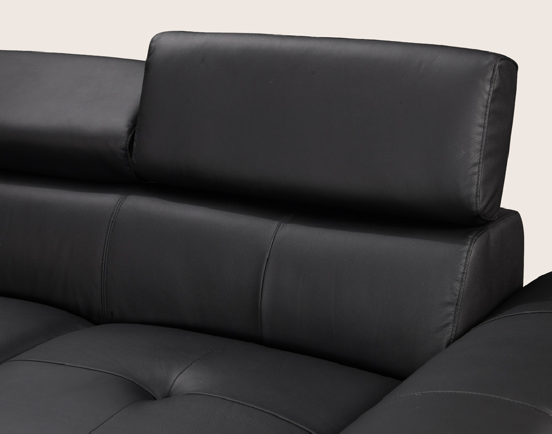 Canapé BAOJI d'angle gauche 5 places cuir | Best Mobilier