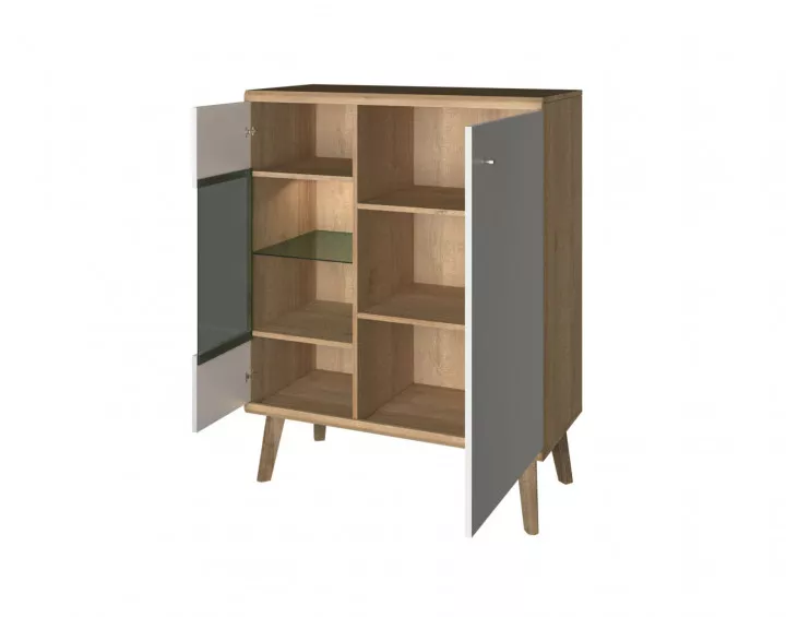 Ava– Buffet de style scandinave avec deux armoires de rangement