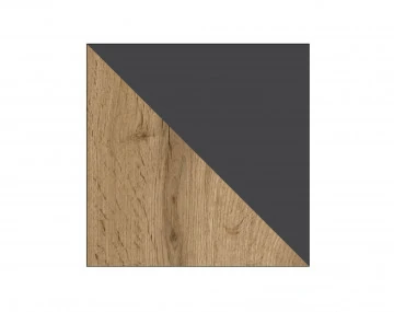 Willow – Meuble TV de style industriel avec deux armoires de rangement, un tiroir et une niche (dimensions totales de 180x48x43