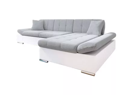 Livio - canapé d'angle - convertible avec coffre - 4 places - style contemporain - droit