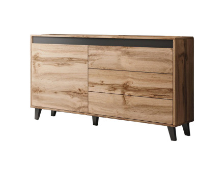 Lord - buffet bas 3 tiroirs et 1 porte 138 cm