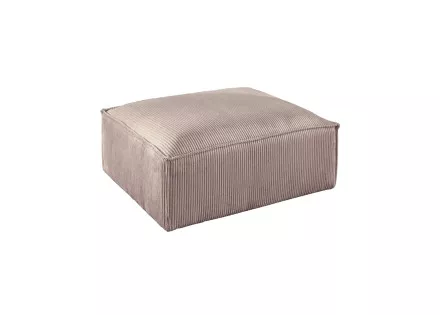 Stella - pouf en velours côtelé au style contemporain