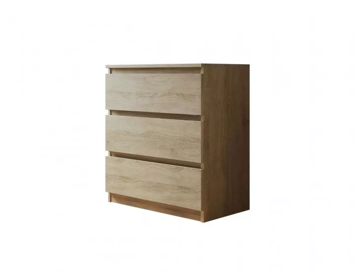 Celia - Commode 3 tiroirs en bois - 70 cm - style contemporain