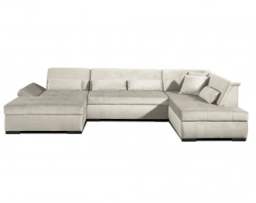 Canapé panoramique d'angle droit 7 places XXL Vermont - Best Mobilier