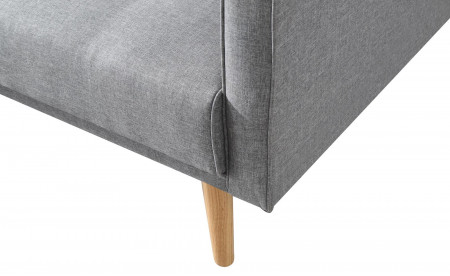 SCANDINAVE - Canapé d'angle réversible convertible - 267x151x88cm - Gris clair SCANDINAVE - Canapé d'angle réversible convertible - 267x151x88cm - Gris clair
