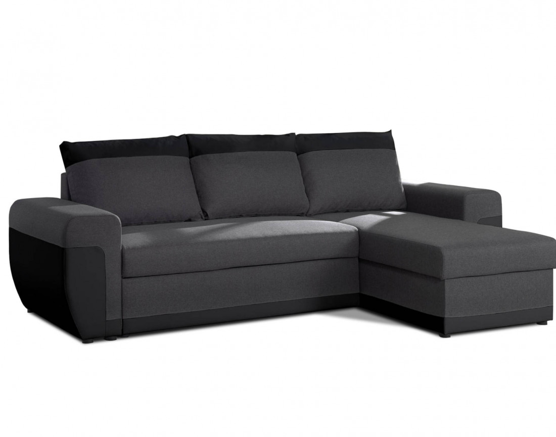 Canapé d'angle réversible 4 places convertible avec coffre Milan Canapé d'angle réversible 4 places convertible avec coffre Milan