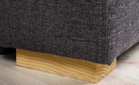 OAKLAND - Canapé d'angle convertible réversible - Gris foncé - 223 X 145 X 81CM OAKLAND - Canapé d'angle convertible réversible - Gris foncé - 223 X 145 X 81CM