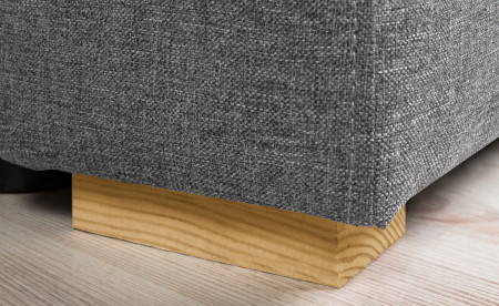 OAKLAND - Canapé d'angle convertible réversible - Gris clair - 223 X 145 X 81CM OAKLAND - Canapé d'angle convertible réversible - Gris clair - 223 X 145 X 81CM
