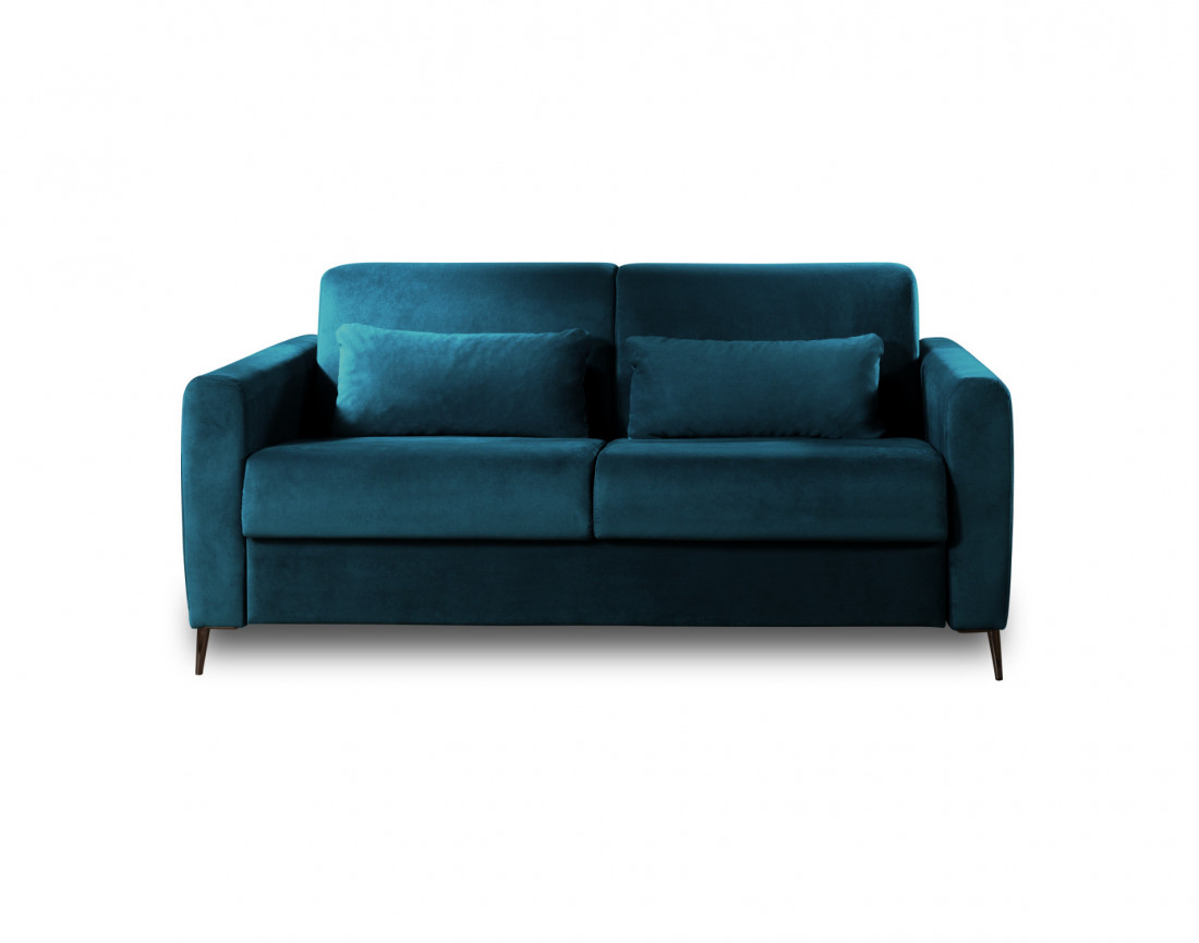 Canapé 3 places convertible express quotidien en velours Owen