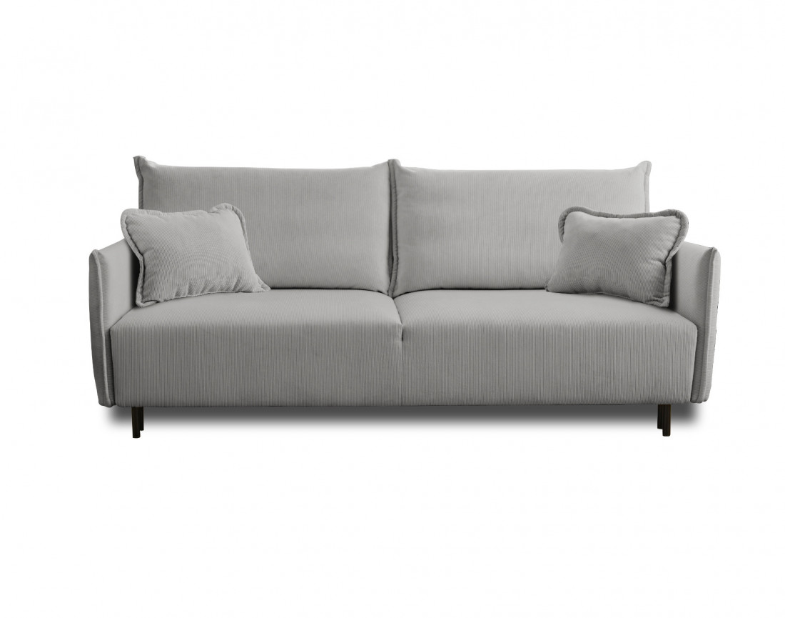 Valentina - canapé 3 places convertible avec coffre en velours côtelé - style contemporain