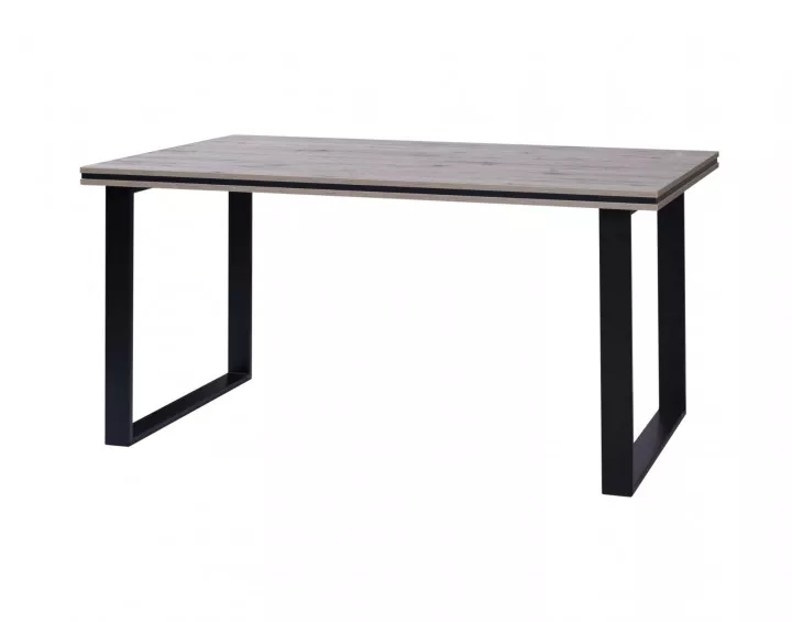 Otis - table à manger bois gris - style contemporain - 180 cm