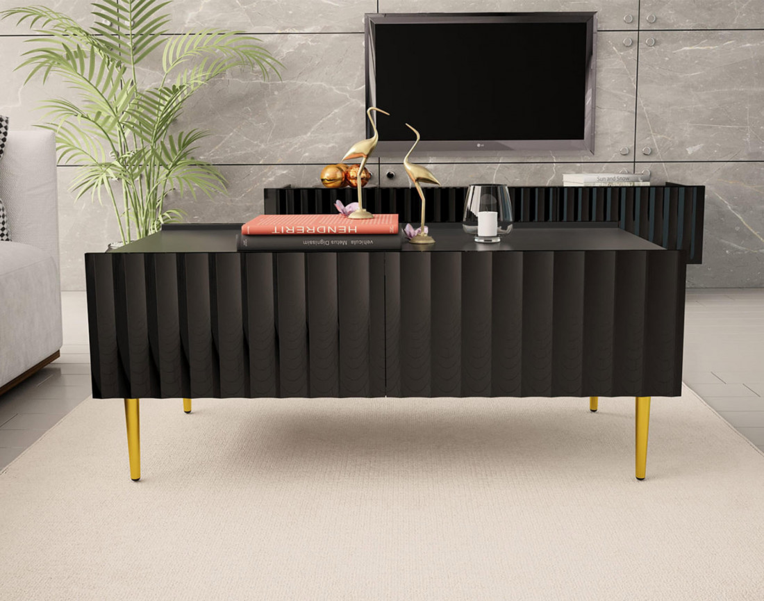 Ambre - table basse - 2 portes 120 cm