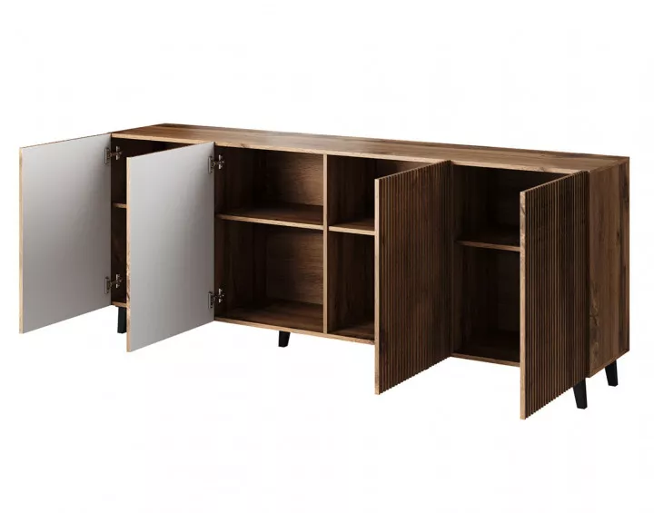 Come - buffet bas - bois - 200 cm - style contemporain