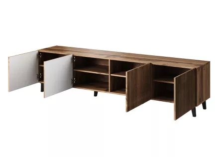 Come - meuble TV - bois - 200 cm - style contemporain