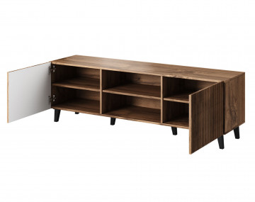 Come - meuble TV - bois - 2 portes et 2 niches 150 cm