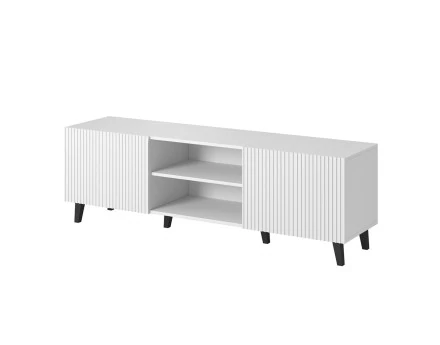Sanna meuble tv 2 portes et 2 niches 150 cm