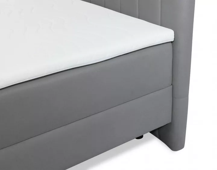 Maria - lit boxspring 160x200 - en velours - coffres et surmatelas inclus