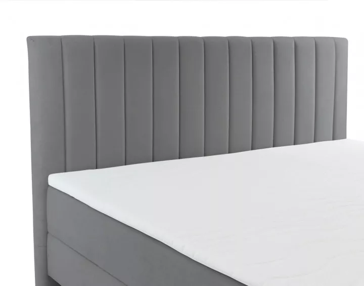 Maria - lit boxspring 160x200 - en velours - coffres et surmatelas inclus