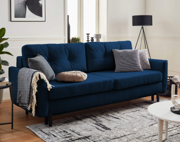 Canapé droit 3 places convertible Pet Friendly Nils - Best Mobilier