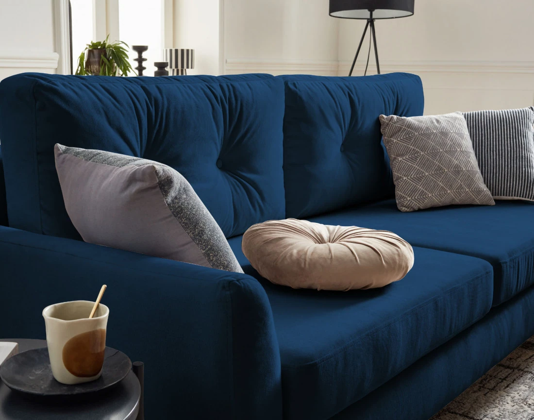 Canapé droit 3 places convertible Pet Friendly Nils - Best Mobilier