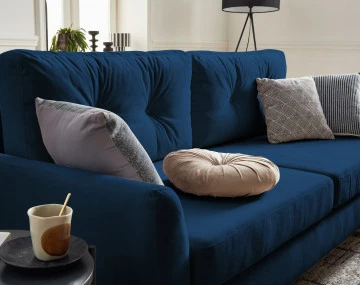 Canapé droit 3 places convertible Pet Friendly Nils - Best Mobilier