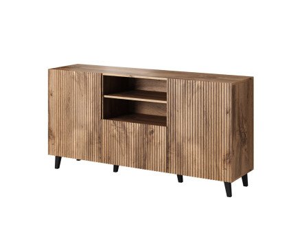 Come - buffet bas - bois - 2 portes, 1 tiroir et 1 niche 150 cm