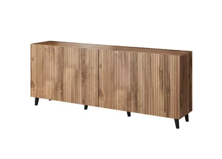 Come - buffet bas - bois - 200 cm - style contemporain